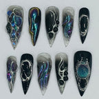 CYBER GALAXY DRIP - Y2K METAL FRAME NAIL SET